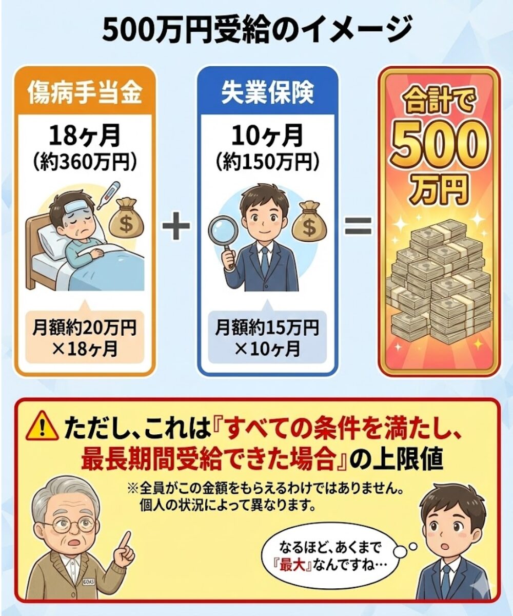 「最大500万円受給」の広告は誇大か？