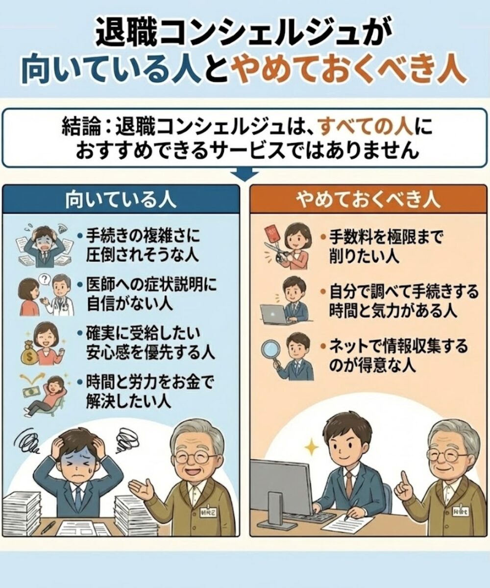 退職コンシェルジュが「向いている人」と「やめておくべき人」の結論