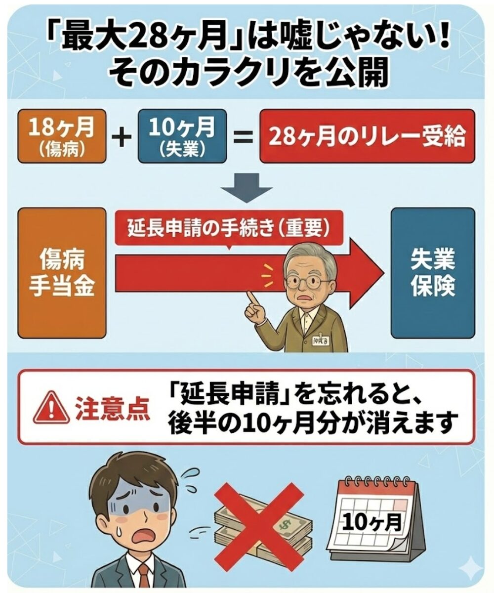 「最大28ヶ月受給」のカラクリ